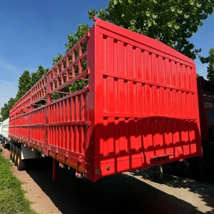 40 80 Ton Steel Cargo Fence Semi Trailers for Transporting and Cargo Fence Trailer