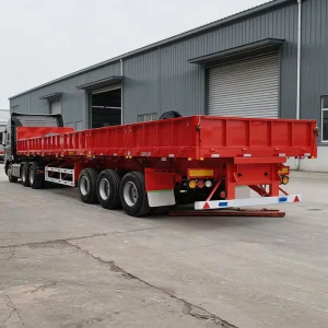 40 Feet 3 Axle Steel Cargo Transport Truck Trailers Sidewall Type Semi Trailer