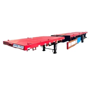 40 Feet Container Shipping Flat Bed Trailer 3 Axle Semi Trailer Truck Trailers
