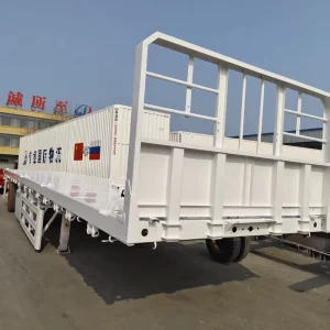 40 Foot Flatbed Truck Trailer Flatbed Semi-trailer Container Transportation 2 3 4 Axles
