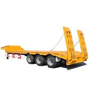 40 Ton 80 ton Low Bed Container Semi Trailer