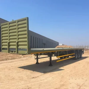 40 Tons 60 Tons 2 3 4 Axles 80 Tons Semi Truck Trailers Flatbed Semi Trailers 40ft Container Semi Truck Trailer