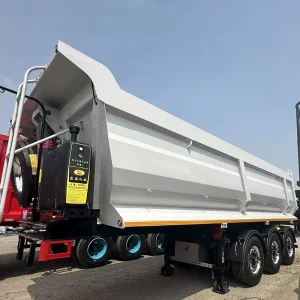 40 Tons Heavy Duty 3 Axle Side Tipper Trailer Hydraulic Side Dump Truck Semi Trailer for Construction Site