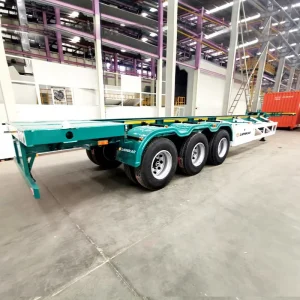 40 ft Skeleton Semi Trailer 3 Axle Container Chassis Trailer 12M Skeletal Trailer