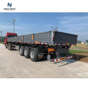40FT 3 Axle 80Ton Cargo Side Wall Semi Trailer Truck Trailer