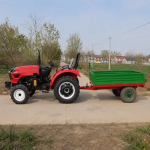 40HP Farm Trailer Tractor Agricolas 4×4 for Wood Feed Harvest Transport Rural Road Hauling Work Daily Use