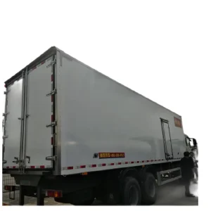 40ft 12.5m Refrigerated Semi Trailers 3 Axle Design 50tons Max Payload Seafood Storage