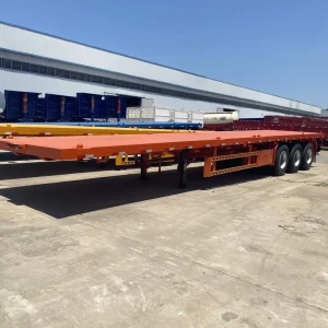 40ft Flatbed Semi Trailer Container Trailer for Logistics Transportation