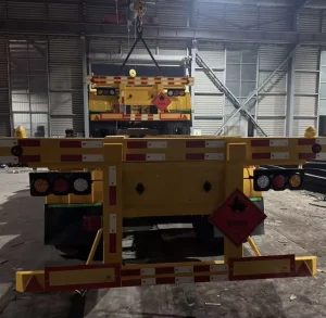 40ft Flatbed Trailer 3 Axle Flat Bed Semi Trailer for Container Transportation Hydraulic Axle Platform Semi Trailers