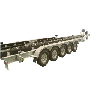 40ft Landing Craft Watercraft Trailer 12m Galvanized Boat Trailer with Max Payload Capacity