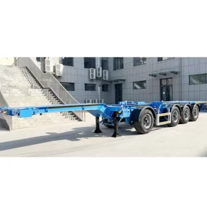 40ft Skeleton Semi Trailers 2 3 4 Axle Container Transport Sale Steel Material