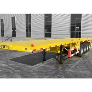40ft Transport Container Flatbed Semi Trailer Cargo & Utility Trailers with Twistlock for Shipping