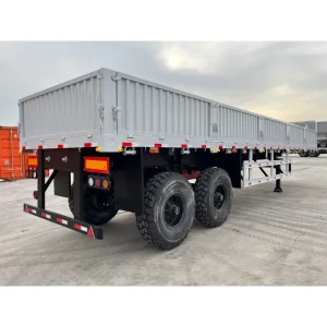 40ton Cargo Semi Trailer 3 Axle Cargo Transport Side Wall Cargo Trailer