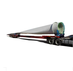 4Axles Low Bed Trailer Extensible 65m Wind Blade Turbine Transport Vehicle