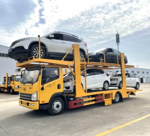 4X2 Transporter Truck Mini 3 4 5 6 8 10 Cars Double Deck Car Carrier Truck Semi Trailer Sedan SUV MPV Car Carrier Truck