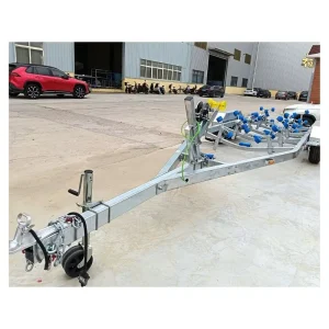 5.9m Hot Dip Galvanized Boat Trailer with Double Axle Customizable 19ft 750kg Payload
