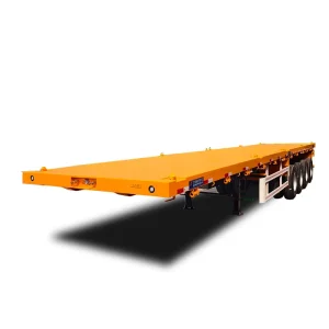 50 Ton 3 Axles Flatbed Semi Trailer Truck Container Trailer 40 FT Flatbed Trailer for Sale