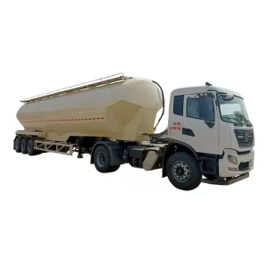 50 Ton Low Density Carbon Steel Pneumatic Discharge Bulk Cement Tanker Semi Trailer Powder Tank Truck