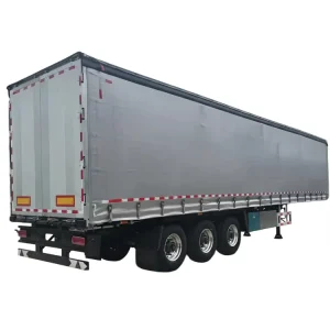 53-Foot 3-Axle Mechanical Suspension Curtain Type Enclosed Container Trailer Semi-Trailer for Truck