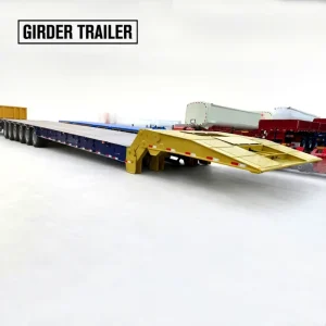 6-Axle Lowboy Semi-Trailer Steel Equipment Transportation Trailer Special Front Loading Low Bed Truck Trailer