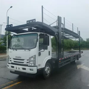 6 Steel Double Deck Car Transport Semi Trailer Heavy Duty High Capacity (>30000kg)