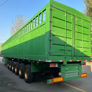 6 axle Semi Trailer Side Semi Trailer for Goods Transportation Heavy Cargo