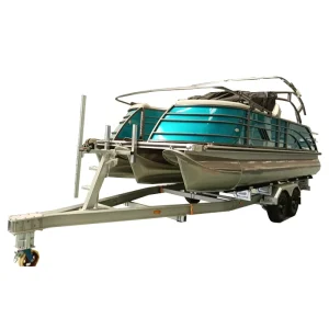 6.8m Double Aluminum Pontoon Boat Trailer Floating Watercraft Trailer Utility Trailer