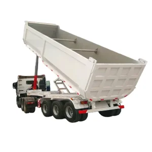 60 Tons U Haul Rear Tipper Trailers Tri-Axles End Dump Tipping Semi Truck Trailer