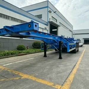 60T Heavy-duty Skeleton Semi-trailer 3-axle Container Transport Skeleton Trailer
