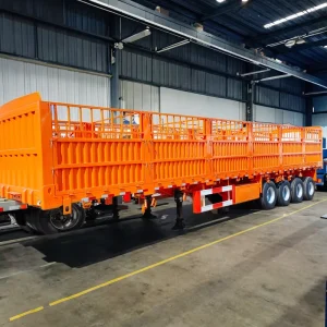 60tons Side Wall Fence Cargo Semi Truck Trailer Sidewall Trailer Truck