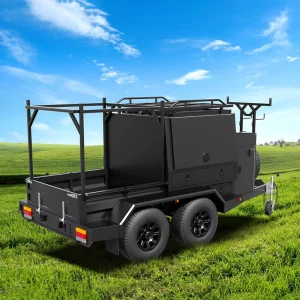 6X4 Work Utility Cargo Enclosed Tradesman Trailer Heavy Duty Lockable Trade Tools Tradesman Trailer With Ramps