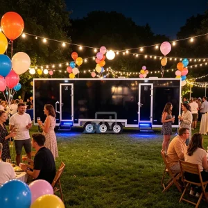 7 10 Station Large Portable Restroom Trailer Multiple Stalls Outdoor Events Toilet Trailer Luxury Bathroom Trailer