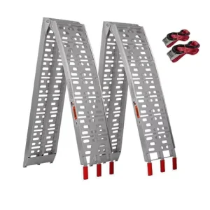 750lbs Portable Folding Aluminium Ramps Heavy Duty Truck Trailer ATV Car Ramp