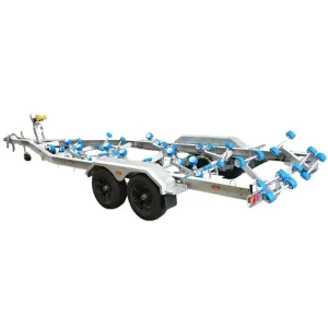 7m 24ft Customizable Aluminum Boat Trailer Twin Axle Yachts Bunk Marine Trailer Boat Watercraft Trailers Heavy Duty