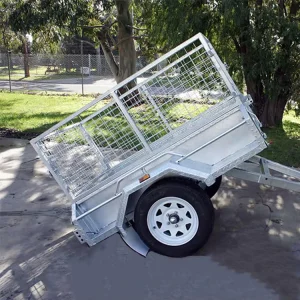 7×4 Single Galvanized HD Fully Welded Cargo & Utility Trailer for Loading Unloading & Transportation