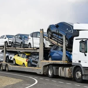 8/10 Car Carrying Vehicle Transporter Trailer Galvanized Aluminium Steel Semi Trailer Double Axle China for Sale