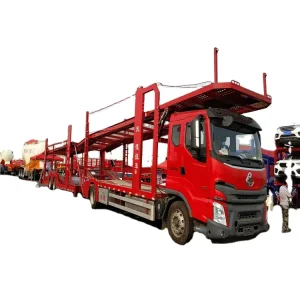 8 10 Hydraulic Car Hauler Trailer Truck Steel Semi Carriers for Car Transport