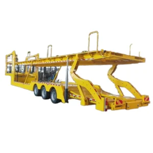 8 Cars Steel Container Carrier Transport Semi Trailer with Over 30000 kg Payload