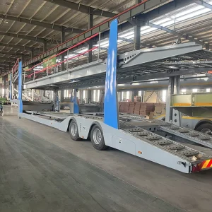 8 Cars Transport Hydraulic Lifting 2 Floors Car Carrier Trailer