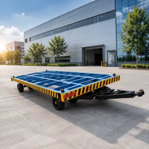 8 Ton Turntable Flatbed Trailer Heavy Duty Towable Trailer Customizable Industrial Transport Trailer