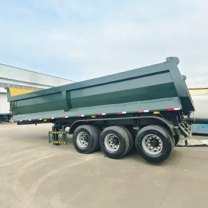 80Ton Tri Axle Tipper Rear Dump Semi Truck Trailer 4 Axles U Shape Dump Trailer