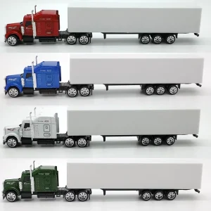 87 American 23.5cm Transport Trailer Container Truck Model Simulation Transport Vehicle Model