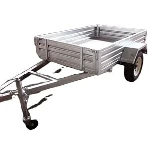 8×5 Light Weight Hot Galvanized Steel Box Utility Trailers With Two Axle