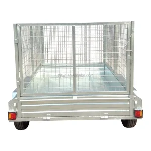 8×6 Caged Galvanized Trailer with Tandem Axle 2000kg Rated