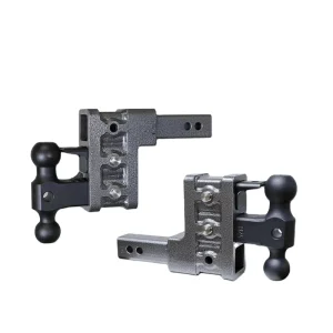 AMBITION Factory 3″ Dual Ball Mount Adjustable Trailer Hitch 6″ Drop Trailer Parts Accessories