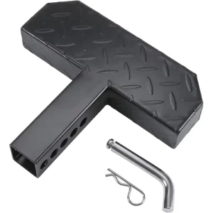 AMBITION New High Quality Carbon Steel 2 Inch Receiver Hitch Step Anti Slip Rust Tolerant Towing Bumper Guard 500 LBS Capacity