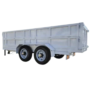 ATK 4Ton Hydraulic Tipping Farm Trailer 4 Wheel Orchard Tipper Hydraulic Back Unloading 30 60HP Tractor Use 45km h