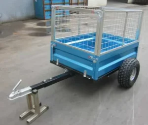 ATV Farm Tipping Dump Trailer A04 Heavy Duty Box Trailer for Garden Farm Cargo Hauling Self Dumping High Load Utility