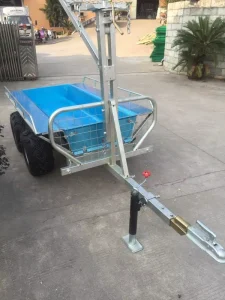 ATV Log Trailer Heavy Duty Trailer Box Trailer with Crane A03E