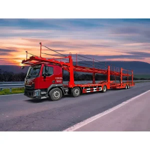 Africa CE Certified Steel Lightweight Semi-Trailer with Middle Axle Design 30T Payload Urban Intercity Auto Logistics